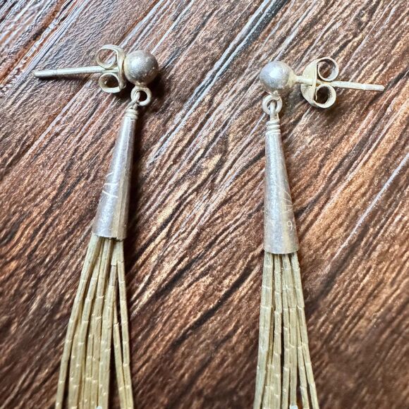 Vintage 925 Sterling Multi Strand Liquid Silver Necklace Set 18" 24" 30" Pollack - Picture 11 of 16